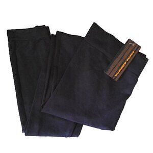 New Planet Funk Footless Tights Leggings Dark Gray Stretch Rib Ankle Sz 1S XS